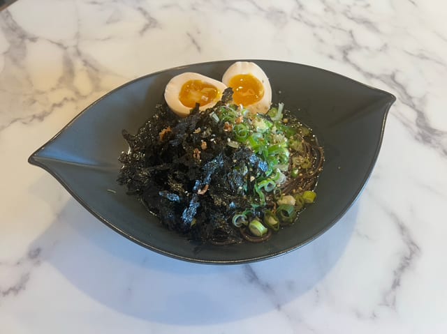 Soba with Plum and Perilla Oil.