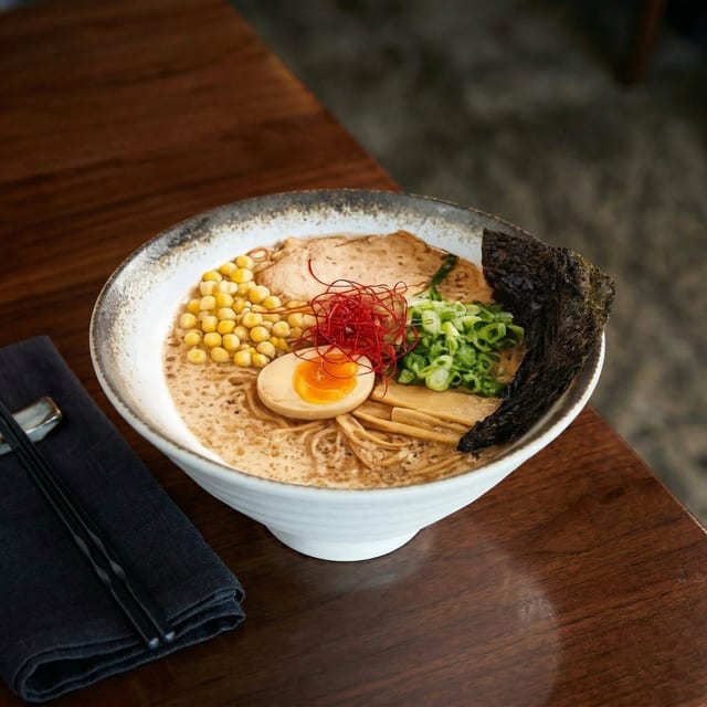 Spicy Black Garlic Ramen.